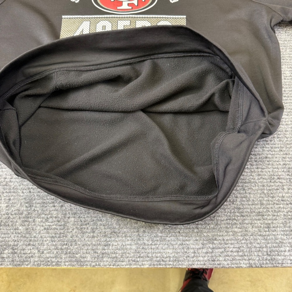 San Francisco 49ers Team ‎ black Hoodie Mens 2XL NFL Football Pullover - Picture 14 of 16